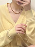 TFY秋冬美拉德虎眼石毛衣链长款轻奢高级感项链女款2026新款衣服配饰 串珠项链+吊坠毛衣链 实拍图