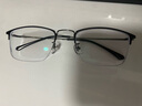 SooGree防蓝光近视眼镜半框男士眼睛钛金属变色光学镜架散光眉线可配度数 实拍图
