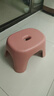 椅子奶油风家用小凳子加厚塑料凳可叠放耐用儿童凳学生寝室矮凳 樱花粉1个 实拍图