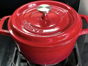 京严珐琅锅家用微压锅不粘锅汤锅炖汤煲汤锅厨房燃气灶电磁炉适用锅具 【珐琅铸铁锅】酒红色 24cm 实拍图