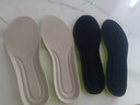 华宝驰2双防臭鞋垫男运动缓震吸汗软弹踩屎感军训劳保鞋柔软久站夏软底 黑色+灰色各1双 2双 41-42码（可裁剪） 实拍图