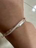 老庙银手镯足银莫比乌斯环镯子生日节日礼物送女友老婆 约:21.5±1g 实拍图