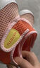卡特兔学步鞋童鞋男童春夏女童洞洞鞋软底网面宝宝鞋透气幼儿园室内鞋 橙粉白 25 内长15.5cm  脚长14.3-14.9 实拍图
