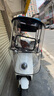 浪漫美西电动电瓶车雨棚篷新款雨篷挡雨罩摩托车遮阳棚遮阳伞防晒加厚雨伞 蓝底女孩【旋转开窗】加宽侧挡 实拍图