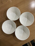 斯凯绨（Sky Top）米饭碗纯白小汤碗骨瓷家用酒店陶瓷餐具套装4.5英寸奥碗4件 实拍图