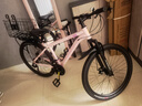 凤凰（Phoenix）山地车自行车女士成人青少年学生12岁到18岁官方2025新款轻便单车 钢架【6套轴承/超轻超快】辐条轮粉 26寸24速【适合158-188cm】 实拍图