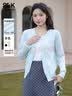 班尼路（Baleno）S&K圆领针织开衫外套女2025秋季新款简约舒适毛衫蝴蝶结刺绣毛衣 实拍图