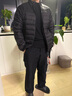 雪中飞男女立领秋羽绒百搭轻薄鸭绒立领修身轻盈隐藏式口袋 宝石黑|8086-男 2XL 185/104A 实拍图