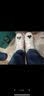 斯凯奇（Skechers）小白熊女士休闲鞋秋季厚底百搭运动软底老爹鞋99999863 白色/海军蓝色/WNV 35.5 尺码偏大,建议选小半码 实拍图
