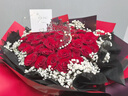 琐拉鲜花速递玫瑰花束求婚生日礼物送女友全国同城花店配送 52朵红玫瑰花束-女神款 实拍图