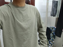 森马（Semir）王安宇同款|长袖T恤男纯棉打底衫纯色情侣冬上衣宽松109725101201 实拍图
