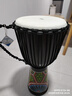 莫森（MOSEN）12英寸彩绘非洲鼓 纯羊皮印尼实木桃花芯进阶手鼓免调音 颜色随机 实拍图