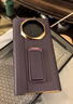 皮皮壳【旋转支架环绕式全包】适用于华为MateXTs手机壳三折叠真皮旋转支架华为XT腕带罗兰紫防摔保护套 实拍图
