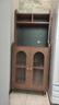 木奕轩洞洞板覆古中古风餐柜靠墙一体家用厨房客厅轻奢储物酒柜置物架 120*40*145高款带洞洞板玻璃门 实拍图