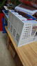得力文件框栏莫兰迪桌面档案收纳盒办公室报告书籍学生书立架文件篮筐置物整理架自带笔筒 白色PB106 实拍图