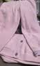 蕉内绒绒520H睡衣男女士半边绒情侣家居服冬季加绒加厚 【女士开衫】搓脸獭-羽粉 L 实拍图