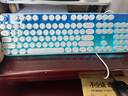 惠普（HP）K10F机械手感键盘 高颜值渐变蓝发光键盘  游戏办公通用有线键盘  舒适耐磨金属面板  26键无冲 实拍图