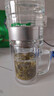 富光双层玻璃杯商务泡茶杯子大容量耐热办公水杯过滤带把银色320ml 实拍图