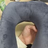 网易严选 泰国93%天然乳胶U型枕颈椎枕飞机旅行头枕头护脖子亚麻灰 实拍图