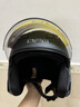 比莫姆新国标3C认证电动车头盔冬季防寒保暖男女通用四季电瓶车秋天A类安全帽可拆围脖 806黑色【防雾双镜】 实拍图