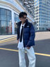 李宁火锅羽绒丨男女秋冬季防泼水防风排湿宽松鸭绒短羽绒服AYMV431 实拍图