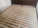 源氏木语实木床卧室双人床小户型黑胡桃木月兮大板床1.8*2.0米高铺京享家 实拍图