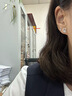 潮宏基摩登PT950铂金耳钉女时尚通勤送女友生日礼物计价 一对款约0.6g 实拍图