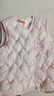 贝瑞加（Babyprints）宝宝马甲秋冬中小童保暖护肚背心幼儿园百搭马夹舒适坎肩 粉110 实拍图