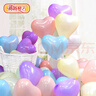 新新精艺气球儿童马卡龙心形100个婚房气球生日派对求婚表白布置 实拍图