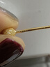 金至尊黄金耳钉女圆珠磨砂足金耳饰自戴情人节礼物女计价 1.09克 实拍图
