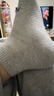 安踏袜子【4双装】运动袜秋季保暖舒适抗菌男女跑步篮球袜短中长筒袜 实拍图