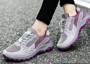 朴尼斯 Pounise 老人鞋女中老年妈妈鞋轻便舒适健步鞋奶奶旅游运动鞋 PJJ-2063 灰紫 38/240(1.5) 实拍图