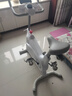 英尔健动感单车磁控家用静音小型自行车室内减肥锻炼运动健身器材 [尊享-白]速燃电子表/超感双向磁控/动态减震 实拍图