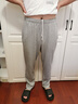 安踏加绒运动裤男2025秋冬季新款直筒宽松加厚裤子男款卫裤男士休闲裤 灰色（加绒直筒-口袋拉链-刺绣)） L /175(120-140斤） 实拍图