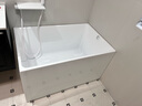 浪鲸（SSWW）卫浴一体成型独立式小户型浴缸家用成人亚克力深泡方形泡澡浴池缸 1.1米独立式浴缸 晒单实拍图