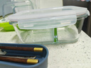 乐扣乐扣二分隔耐热玻璃保鲜盒大容量微波炉饭盒便当餐盒密封收纳盒1.02L 实拍图