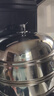 中轶（INYI）大炒锅加深无涂层铸铁锅生铁锅蒸炖锅炒菜锅燃气电磁灶通用大容量 40cm套装【二层蒸笼】  40cm 实拍图
