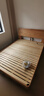 源氏木语全实木床现代简约橡木多功能主卧大床北欧风小户型卧室夜灯双人床 橡木原木色低铺1.5*2m无垫 实拍图