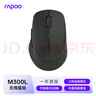 雷柏（Rapoo）M300L 中小手无线/蓝牙多模办公鼠标 人体工学时尚轻音便携 充电锂电池至高约230h续航5档dpi 深灰 实拍图