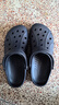 卡骆驰（CROCS）洞洞鞋贝雅男鞋女鞋轻便耐磨一脚蹬拖鞋休闲鞋|10126 黑色-001 41 /42(260mm) 实拍图