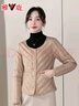 雅鹿2024新款羽绒内胆女修身轻薄贴身内穿保暖羽绒服内搭短款马甲 驼色 M 推荐95-105斤 实拍图