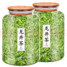 龙井绿茶新茶茶叶浓香型散装春茶自己喝 500g (初选款)90以上嫩叶(罐装) 实拍图