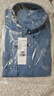 凡客诚品（VANCL）长袖衬衫男全棉领尖扣牛津纺商务休闲经典舒适衬衫 牛仔蓝 2XL 实拍图