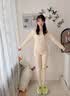 鸭鸭（YAYA）【鹅绒天丝】2026新品保暖内衣女德绒发热加绒秋衣秋裤套装打底衫 实拍图