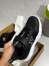 特步童鞋儿童休闲运动鞋男童女童中大童透气防滑弹力休闲运动跑步鞋 黑/新白色 【密网款】 38 码 实拍图