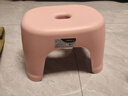 椅子奶油风家用小凳子加厚塑料凳可叠放耐用儿童凳学生寝室矮凳 樱花粉1个 实拍图