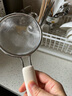炊大皇 双耳漏勺细网304不锈钢滤网勺豆浆过滤网筛婴儿辅食 白小号35目 实拍图
