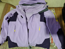 JEEP SPIRIT吉普 夹克男棉衣情侣秋冬三合一加厚两件套防风防水保暖棉服外套 552/女款紫色 3XL 实拍图