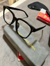 瑾诚近视眼镜男女士潮变色时尚潮可配度数大黑框平光显脸小平光眼镜框 2211中大框【精美礼盒】 0度防蓝光镜片/无度数试戴选项 实拍图