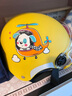NEVA纽维（NEVA）儿童头盔男女孩夏季电动摩托车3C认证卡通四季通用可爱宝宝安全帽 哑光黄阿宝机长款透明镜【推荐6-12岁佩戴】 实拍图